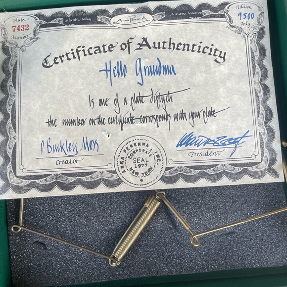 Set of 2. Anna Perenna “Hello Grandma & Hello Grandpa” - Picture 2 of 5